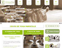Tablet Screenshot of alchimia-yoga.com